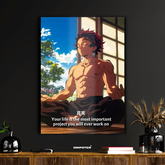 Demon Slayer – Tanjiro Zen Focus Motivational Poster